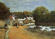 Alfred Sisley Early Snow at Louveciennes Spain oil painting reproduction